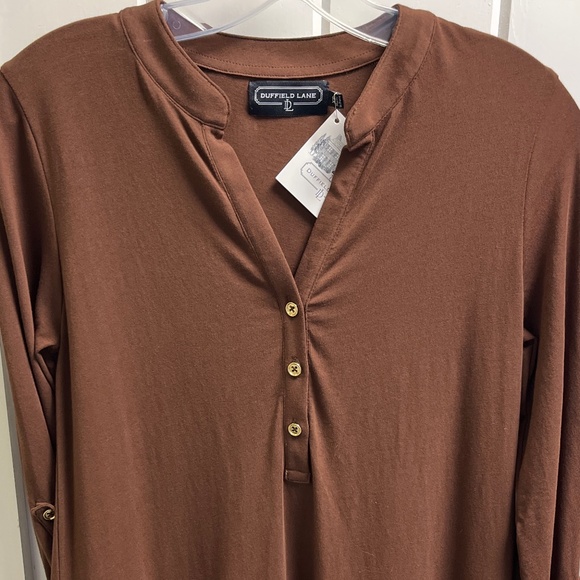 NWT Duffield Lane Juno dress in chocolate - Picture 7 of 8